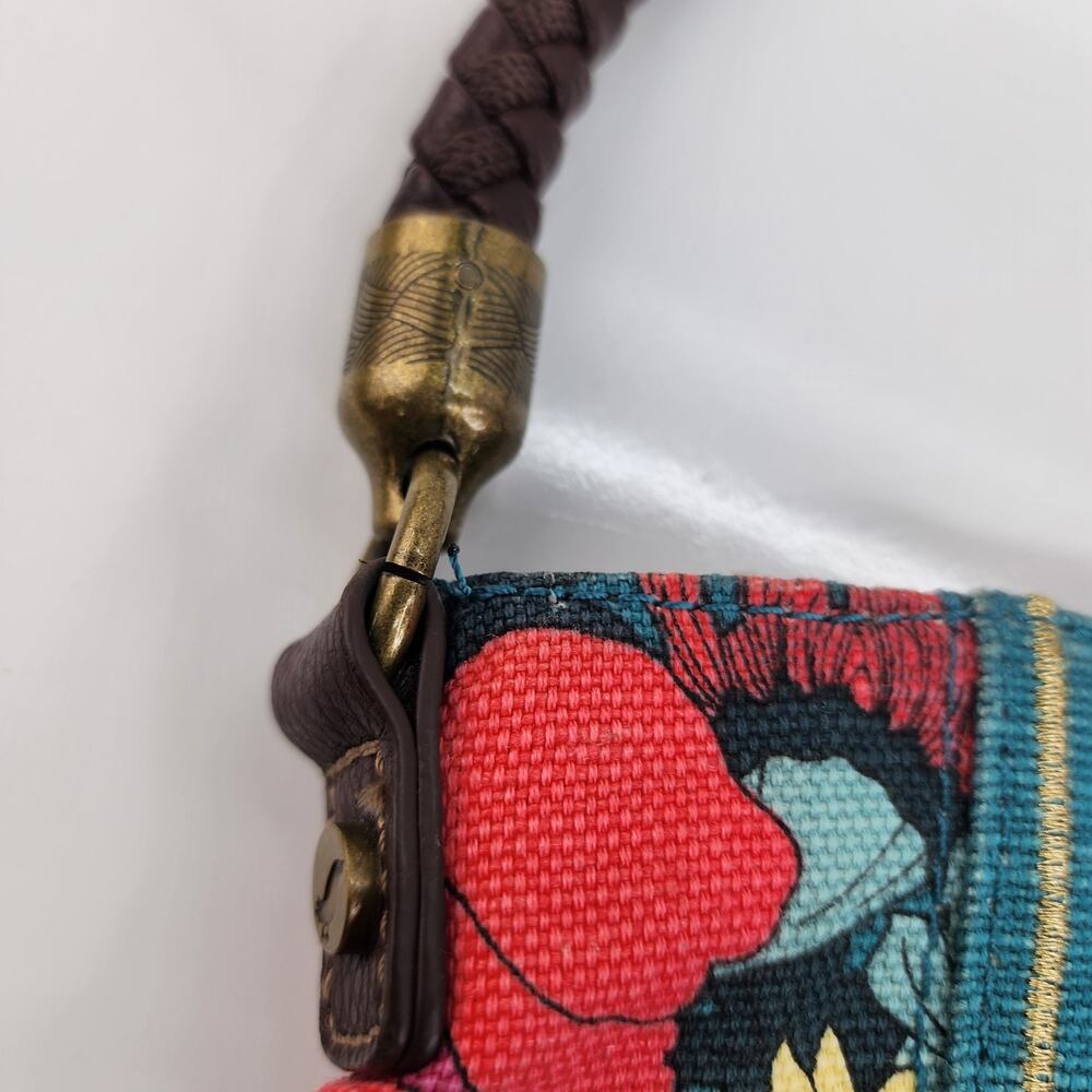 Sakroots Elsa Small Hobo Bag Artist Circle Spirit Desert Blue Pink Floral Purse - Picture 7 of 16